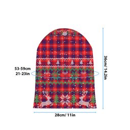 ScotsTee Shop Scottish Hamilton Modern Tartan Plaid Christmas Deer Snowman Snowflake Bell Knit Beanie