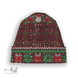 ScotsTee Shop Scottish Innes 1 Tartan Plaid Christmas Deer Snowman Snowflake Bell Knit Beanie