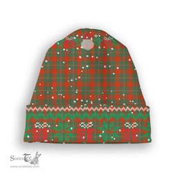 ScotsTee Shop Scottish McGregor Ancient Tartan Plaid Christmas Deer Snowman Snowflake Bell Knit Beanie