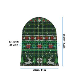 ScotsTee Shop Scottish MacArthur Modern Tartan Plaid Christmas Deer Snowman Snowflake Bell Knit Beanie