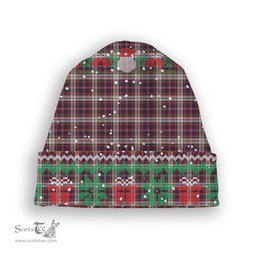 ScotsTee Shop Scottish McFarlane Dress Tartan Plaid Christmas Deer Snowman Snowflake Bell Knit Beanie