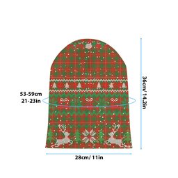 ScotsTee Shop Scottish McFie Ancient Tartan Plaid Christmas Deer Snowman Snowflake Bell Knit Beanie