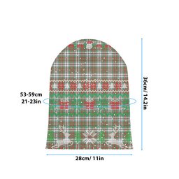 ScotsTee Shop Scottish McBain Dress Ancient Tartan Plaid Christmas Deer Snowman Snowflake Bell Knit Beanie