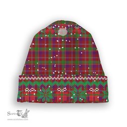 ScotsTee Shop Scottish Glenfinnan Tartan Plaid Christmas Deer Snowman Snowflake Bell Knit Beanie