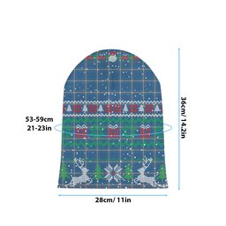 ScotsTee Shop Scottish MacRae of America Ancient Tartan Plaid Christmas Deer Snowman Snowflake Bell Knit Beanie