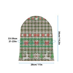 ScotsTee Shop Scottish Hay Dress Modern Tartan Plaid Christmas Deer Snowman Snowflake Bell Knit Beanie