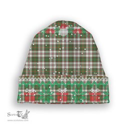 ScotsTee Shop Scottish Hay Dress Modern Tartan Plaid Christmas Deer Snowman Snowflake Bell Knit Beanie