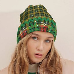 ScotsTee Shop Scottish Jacobite 2 Tartan Plaid Christmas Deer Snowman Snowflake Bell Knit Beanie