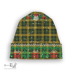 ScotsTee Shop Scottish Jacobite 2 Tartan Plaid Christmas Deer Snowman Snowflake Bell Knit Beanie