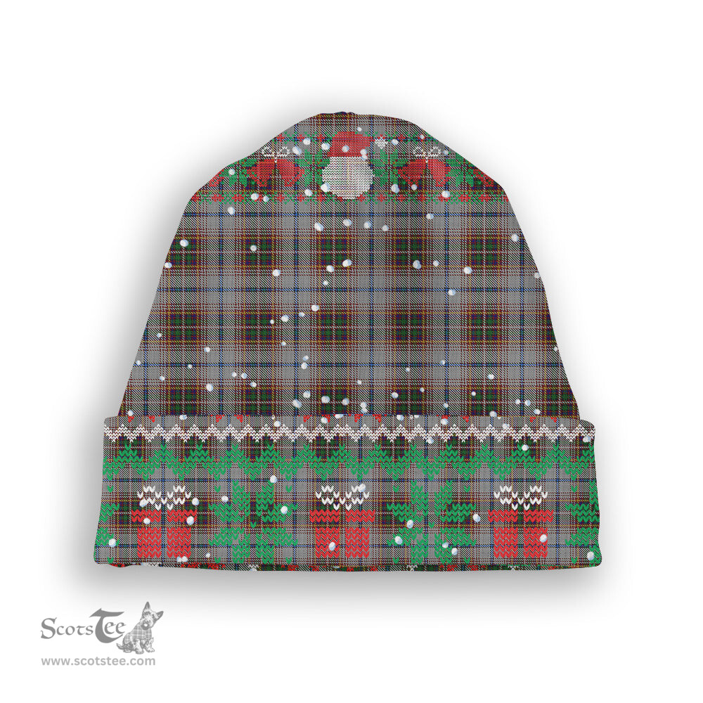ScotsTee Shop Scottish Innes Red Dress Dance Tartan Plaid Christmas Deer Snowman Snowflake Bell Knit Beanie
