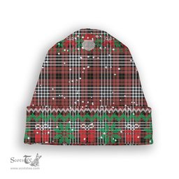 ScotsTee Shop Scottish Little of Morton Rigg Ancient Tartan Plaid Christmas Deer Snowman Snowflake Bell Knit Beanie