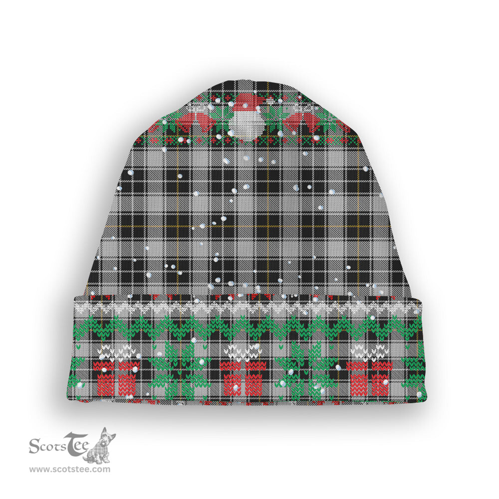 ScotsTee Shop Scottish MacFie of Colonsay Dress Tartan Plaid Christmas Deer Snowman Snowflake Bell Knit Beanie