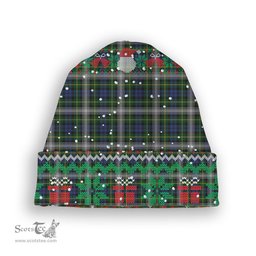 ScotsTee Shop Scottish Gordon Dress 2 Tartan Plaid Christmas Deer Snowman Snowflake Bell Knit Beanie