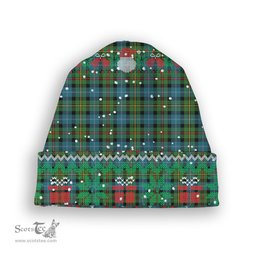 ScotsTee Shop Scottish Gow Hunting Ancient Tartan Plaid Christmas Deer Snowman Snowflake Bell Knit Beanie