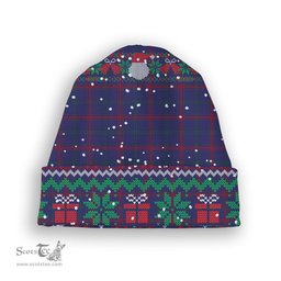 ScotsTee Shop Scottish Lynch Tartan Plaid Christmas Deer Snowman Snowflake Bell Knit Beanie