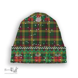 ScotsTee Shop Scottish MacMillan Ancient Tartan Plaid Christmas Deer Snowman Snowflake Bell Knit Beanie