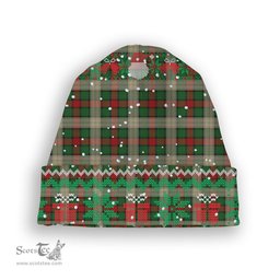 ScotsTee Shop Scottish Hohenzollern Staff Tartan Plaid Christmas Deer Snowman Snowflake Bell Knit Beanie