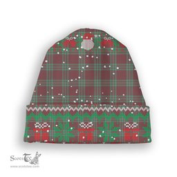 ScotsTee Shop Scottish Gregor Hunting Ancient Tartan Plaid Christmas Deer Snowman Snowflake Bell Knit Beanie