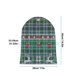 ScotsTee Shop Scottish MacNeil Dress Tartan Plaid Christmas Deer Snowman Snowflake Bell Knit Beanie