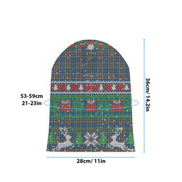 ScotsTee Shop Scottish Healy Suspect Tartan Plaid Christmas Deer Snowman Snowflake Bell Knit Beanie