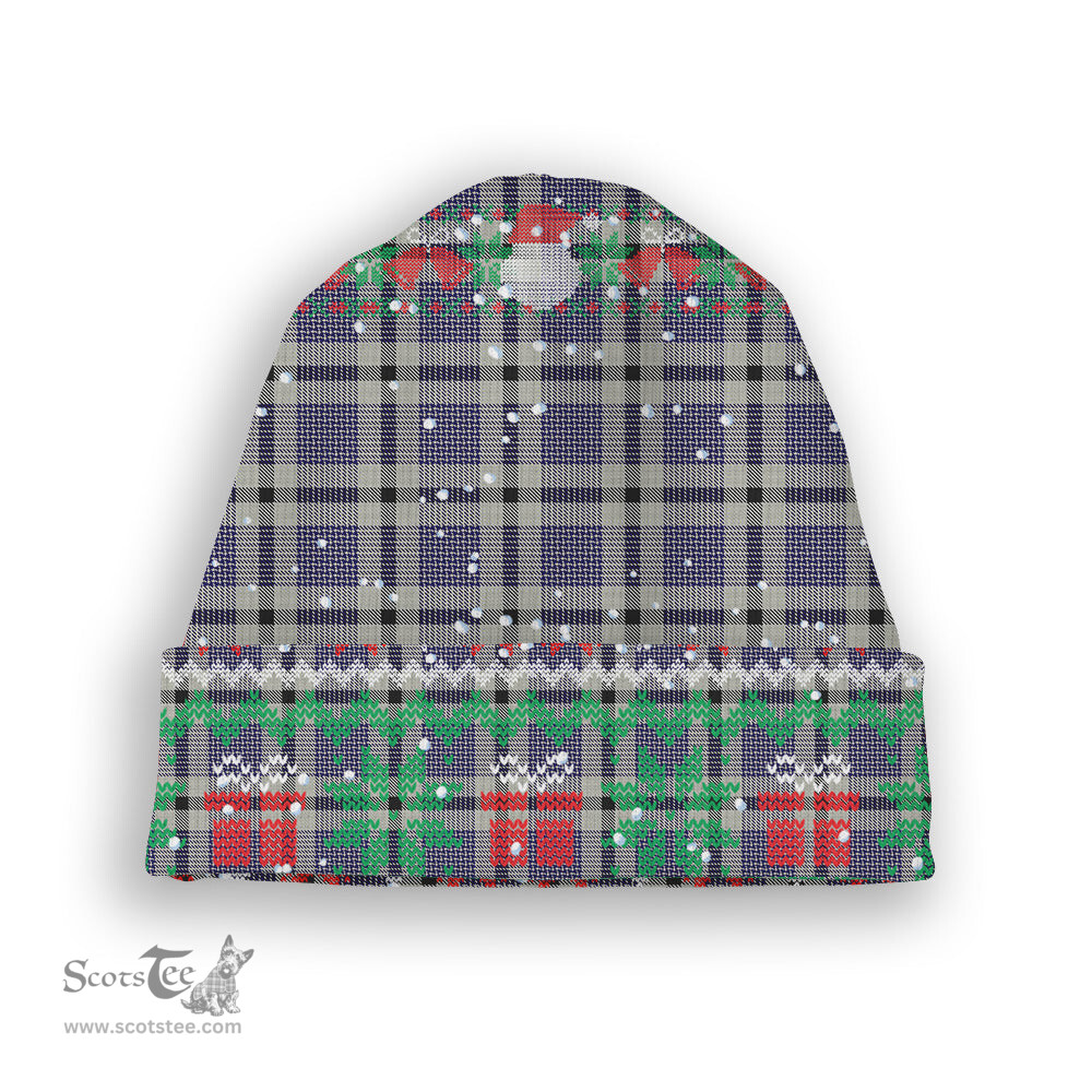 ScotsTee Shop Scottish Hanna Bible Tartan Plaid Christmas Deer Snowman Snowflake Bell Knit Beanie