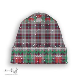 ScotsTee Shop Scottish MacLean of Duart Dress 4 Tartan Plaid Christmas Deer Snowman Snowflake Bell Knit Beanie