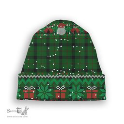 ScotsTee Shop Scottish Kincaid Tartan Plaid Christmas Deer Snowman Snowflake Bell Knit Beanie