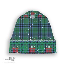 ScotsTee Shop Scottish Marshall Ancient Tartan Plaid Christmas Deer Snowman Snowflake Bell Knit Beanie