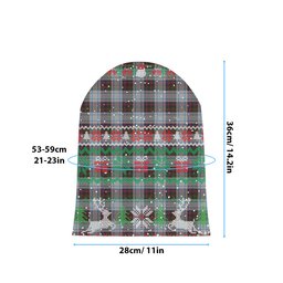 ScotsTee Shop Scottish McDonald Dress Ancient Tartan Plaid Christmas Deer Snowman Snowflake Bell Knit Beanie