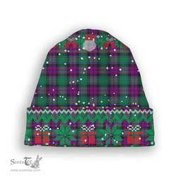 ScotsTee Shop Scottish MacArthur Milton Tartan Plaid Christmas Deer Snowman Snowflake Bell Knit Beanie
