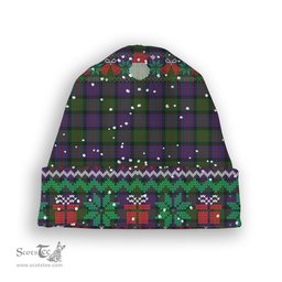 ScotsTee Shop Scottish MacBrayne Tartan Plaid Christmas Deer Snowman Snowflake Bell Knit Beanie