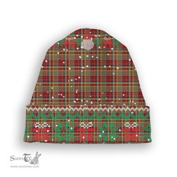 ScotsTee Shop Scottish MacGlashan 3 Tartan Plaid Christmas Deer Snowman Snowflake Bell Knit Beanie