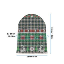 ScotsTee Shop Scottish Gordon Dress 4 Tartan Plaid Christmas Deer Snowman Snowflake Bell Knit Beanie