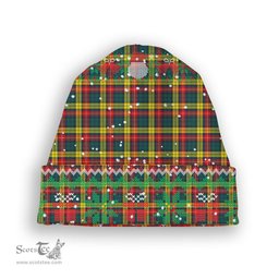 ScotsTee Shop Scottish Masterton Tartan Plaid Christmas Deer Snowman Snowflake Bell Knit Beanie
