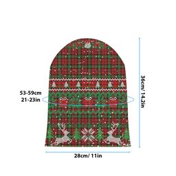 ScotsTee Shop Scottish Kerr Ancient Clan Tartan Plaid Christmas Deer Snowman Snowflake Bell Knit Beanie
