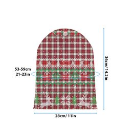 ScotsTee Shop Scottish MacPhee Dress Modern Tartan Plaid Christmas Deer Snowman Snowflake Bell Knit Beanie