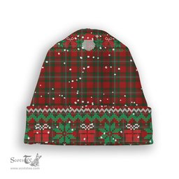 ScotsTee Shop Scottish Gregor Tartan Plaid Christmas Deer Snowman Snowflake Bell Knit Beanie