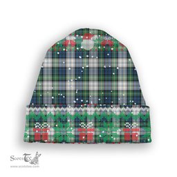 ScotsTee Shop Scottish Gordon Dress Ancient Tartan Plaid Christmas Deer Snowman Snowflake Bell Knit Beanie