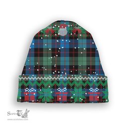 ScotsTee Shop Scottish Guthrie Ancient Tartan Plaid Christmas Deer Snowman Snowflake Bell Knit Beanie