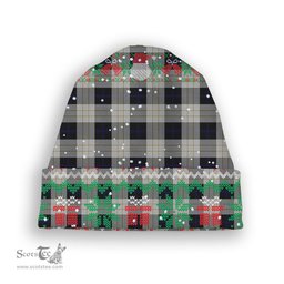 ScotsTee Shop Scottish Kennison Tartan Plaid Christmas Deer Snowman Snowflake Bell Knit Beanie