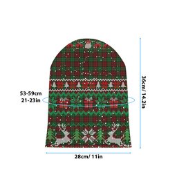 ScotsTee Shop Scottish MacCormick Dress Tartan Plaid Christmas Deer Snowman Snowflake Bell Knit Beanie