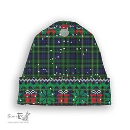 ScotsTee Shop Scottish Graham of Montrose 2 Tartan Plaid Christmas Deer Snowman Snowflake Bell Knit Beanie