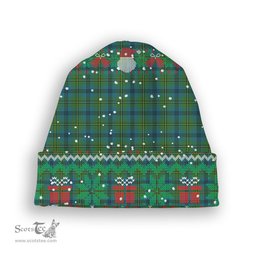 ScotsTee Shop Scottish Johnstone Originaux Ancient Clan Tartan Plaid Christmas Deer Snowman Snowflake Bell Knit Beanie