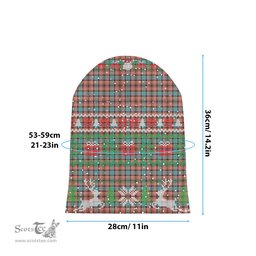 ScotsTee Shop Scottish Hannay Dress Ancient Tartan Plaid Christmas Deer Snowman Snowflake Bell Knit Beanie