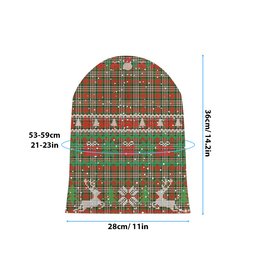 ScotsTee Shop Scottish MakGill Ancient Tartan Plaid Christmas Deer Snowman Snowflake Bell Knit Beanie