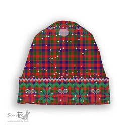 ScotsTee Shop Scottish Gow of Skeoch Tartan Plaid Christmas Deer Snowman Snowflake Bell Knit Beanie