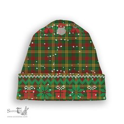 ScotsTee Shop Scottish MacMillan Society of Glasgow Tartan Plaid Christmas Deer Snowman Snowflake Bell Knit Beanie