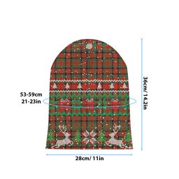 ScotsTee Shop Scottish MacNeacail Ancient Tartan Plaid Christmas Deer Snowman Snowflake Bell Knit Beanie