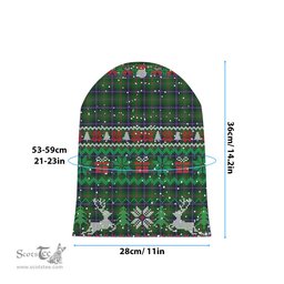 ScotsTee Shop Scottish Kerby Tartan Plaid Christmas Deer Snowman Snowflake Bell Knit Beanie