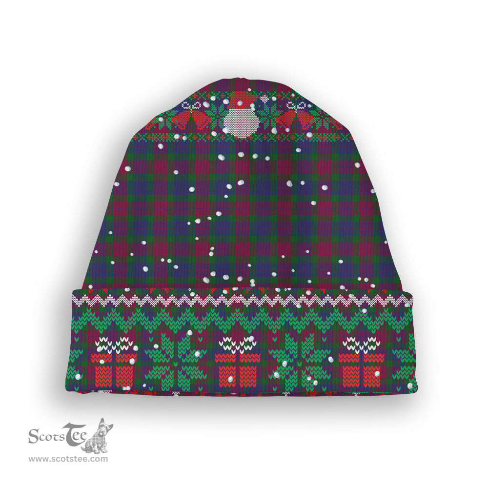 ScotsTee Shop Scottish Mar Dress - TD Tartan Plaid Christmas Deer Snowman Snowflake Bell Knit Beanie